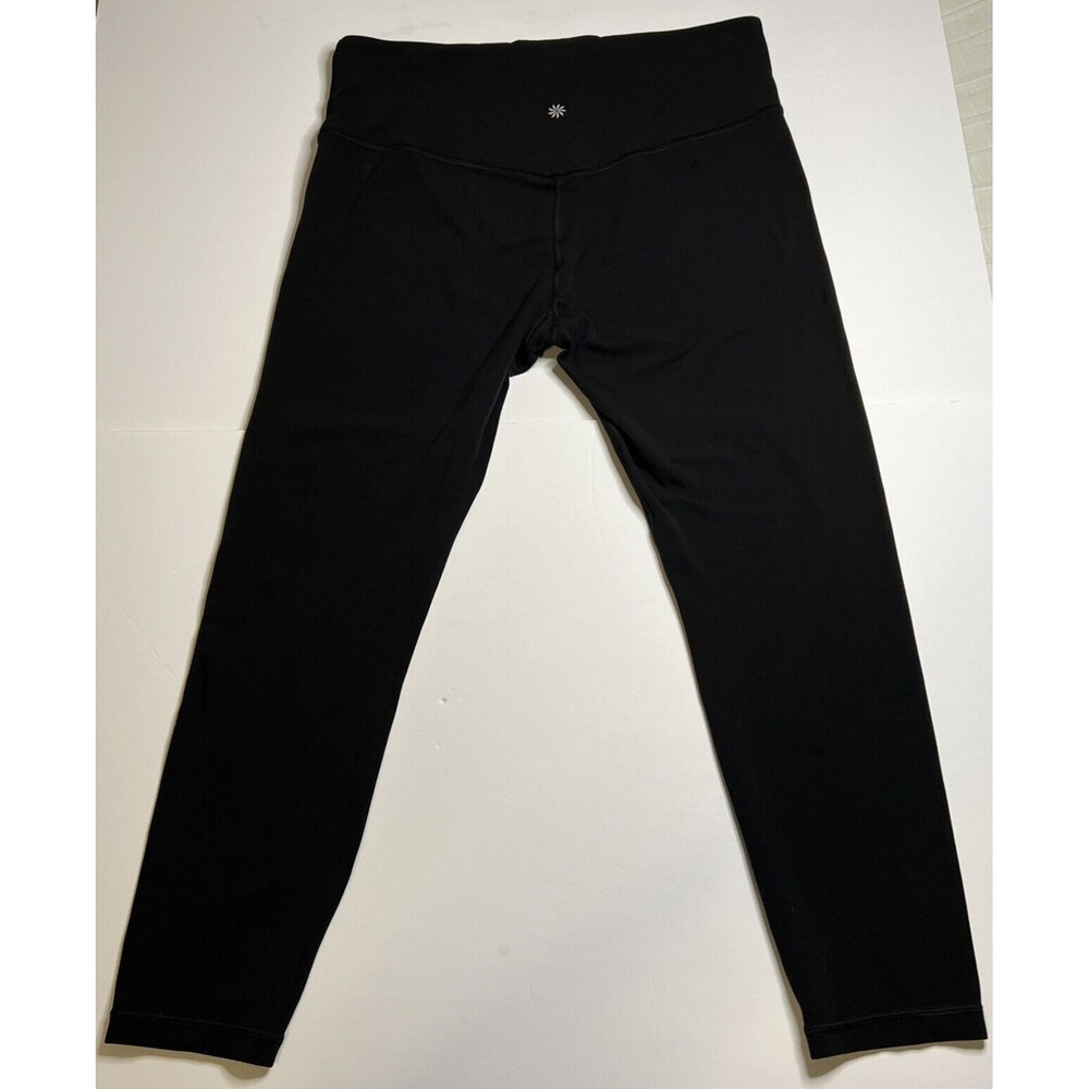 Athleta Ultra High Rise Elation Tights Size Large Black Solid Yoga Athletic